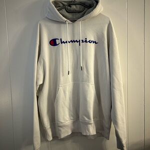 White Champion hoodie